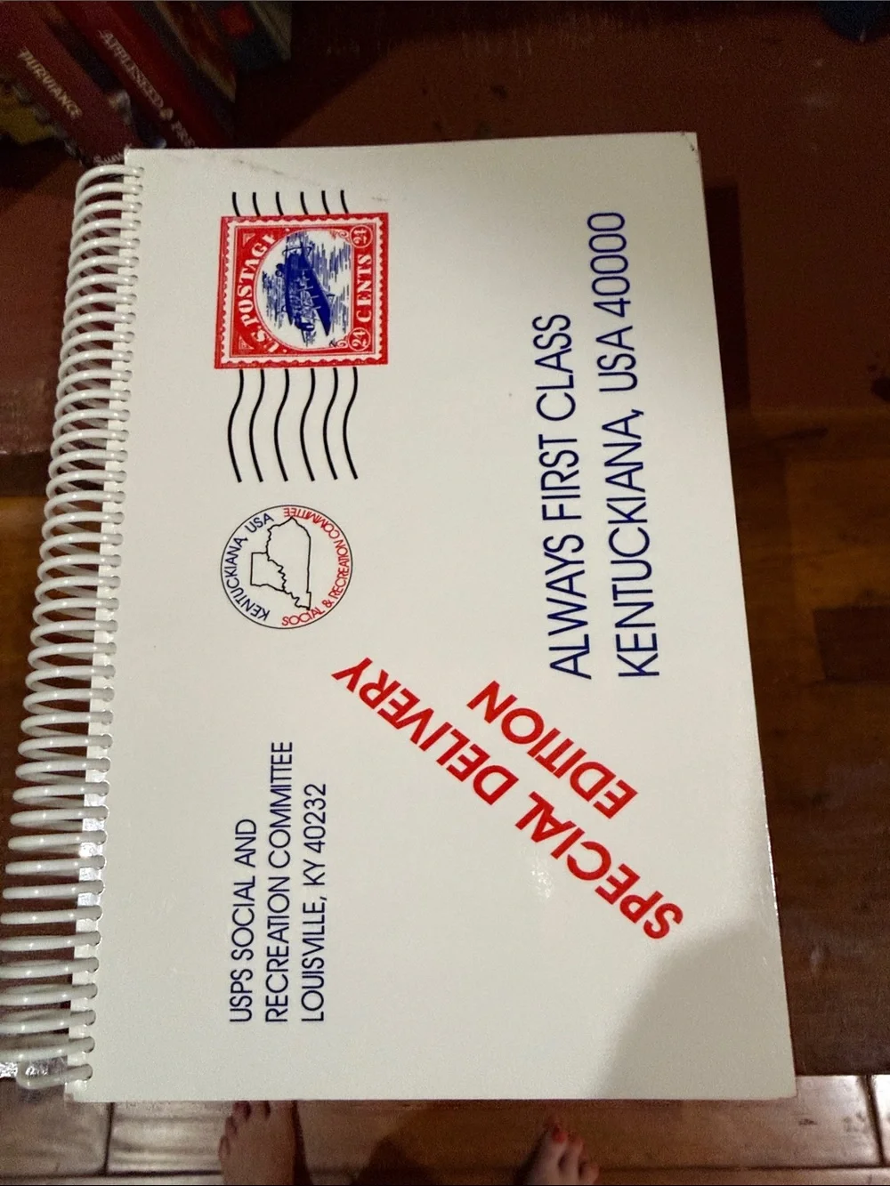 Cookbook-Postal-Themed Spiral Notebook — Special Delivery Edition